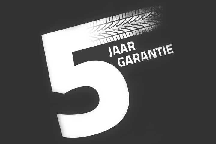 5 jaar garantie